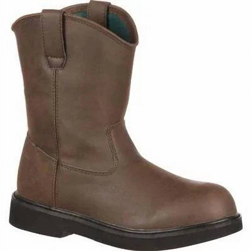NEW GEORGIA BOOT boys pull on boot in brown